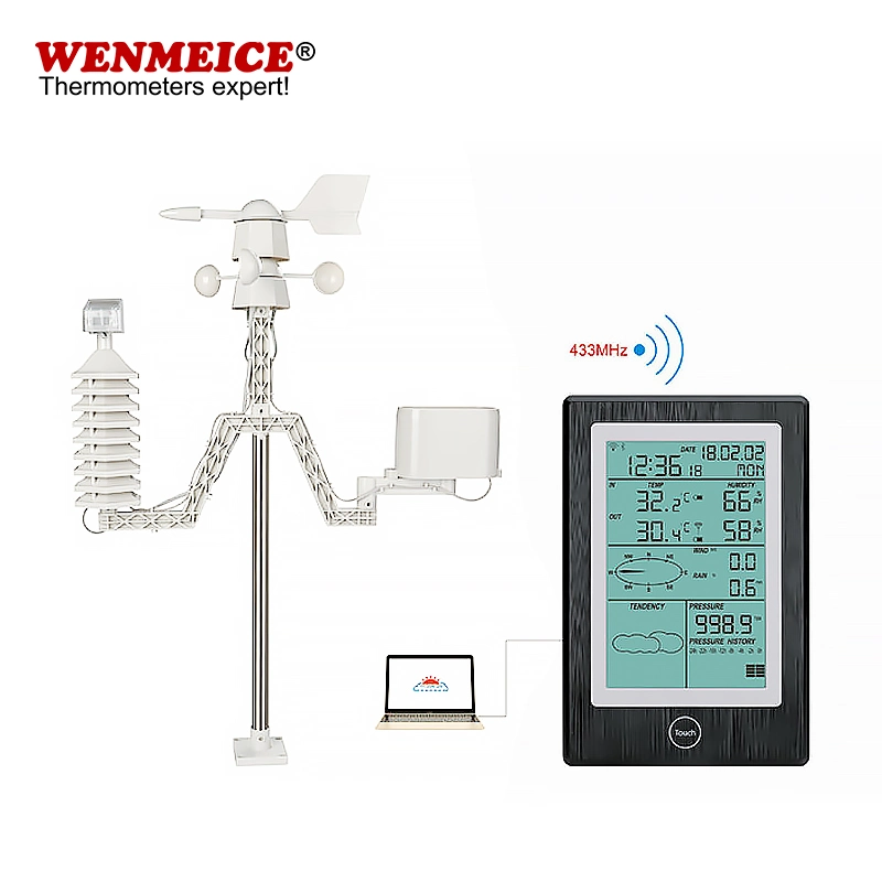 WiFi Version Professional Weather Station for Wind Speed Rainfall Air Pressure Temperature and Humidity