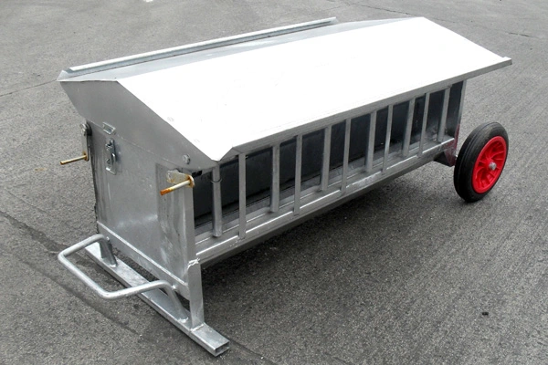 Fully Galvanised Lamb Creep Feeder on Wheels. Heavy Duty. Available in 8FT and 4FT.