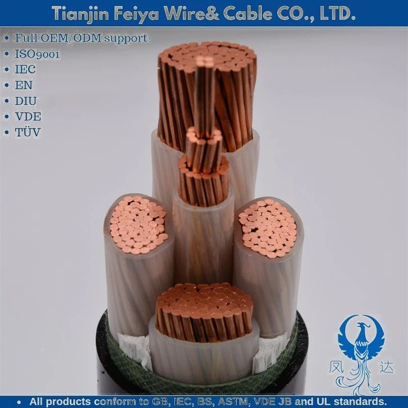 PVC Copper Conductor 3X15 XLPE Insulated Corrugated Aluminum Sheath PVC Sheath Power PVC Cable