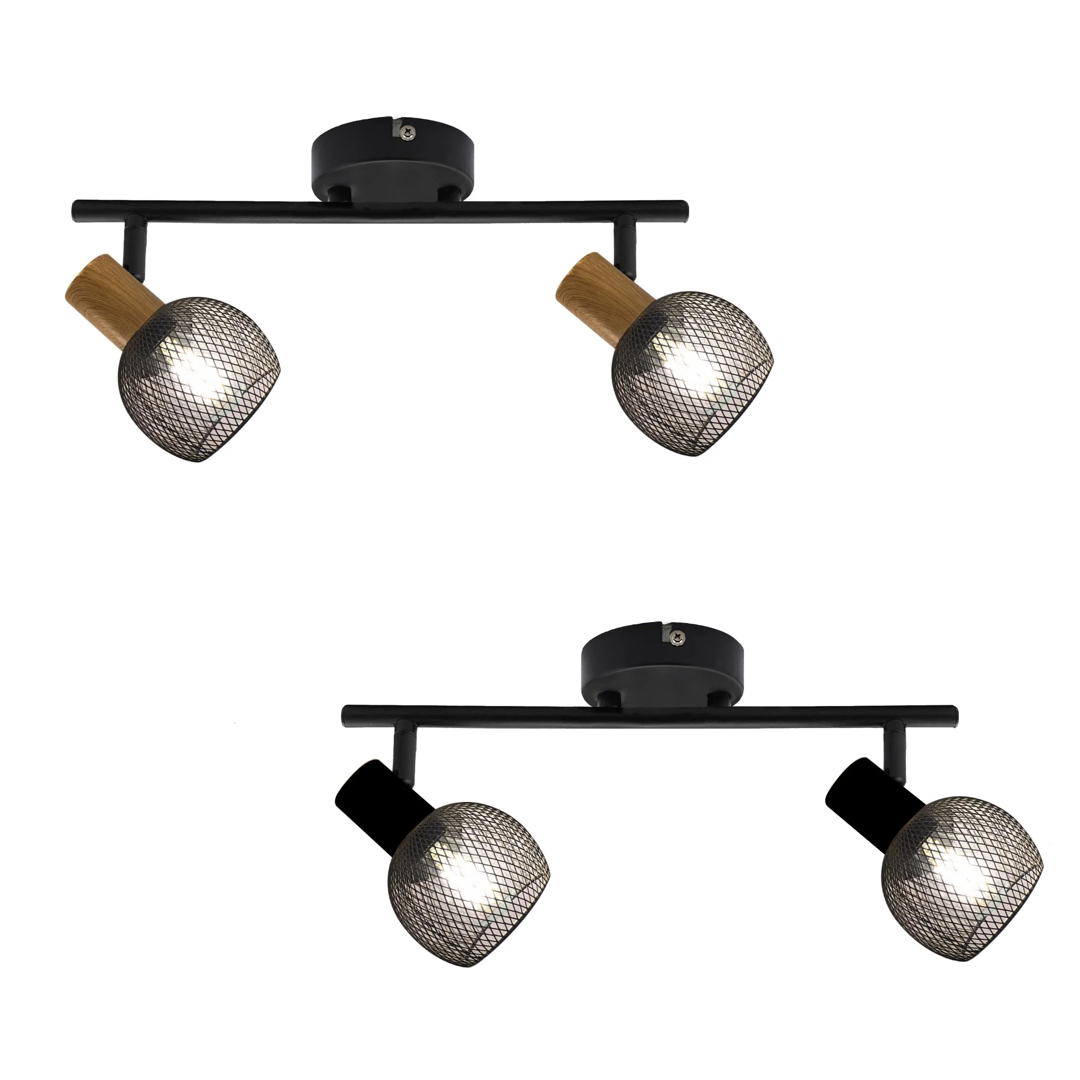 How Bright Indoor Wall Lamp Decorative Iron E14 Ceiling Spot Light Fixture Black White Adjustable Track Lighting