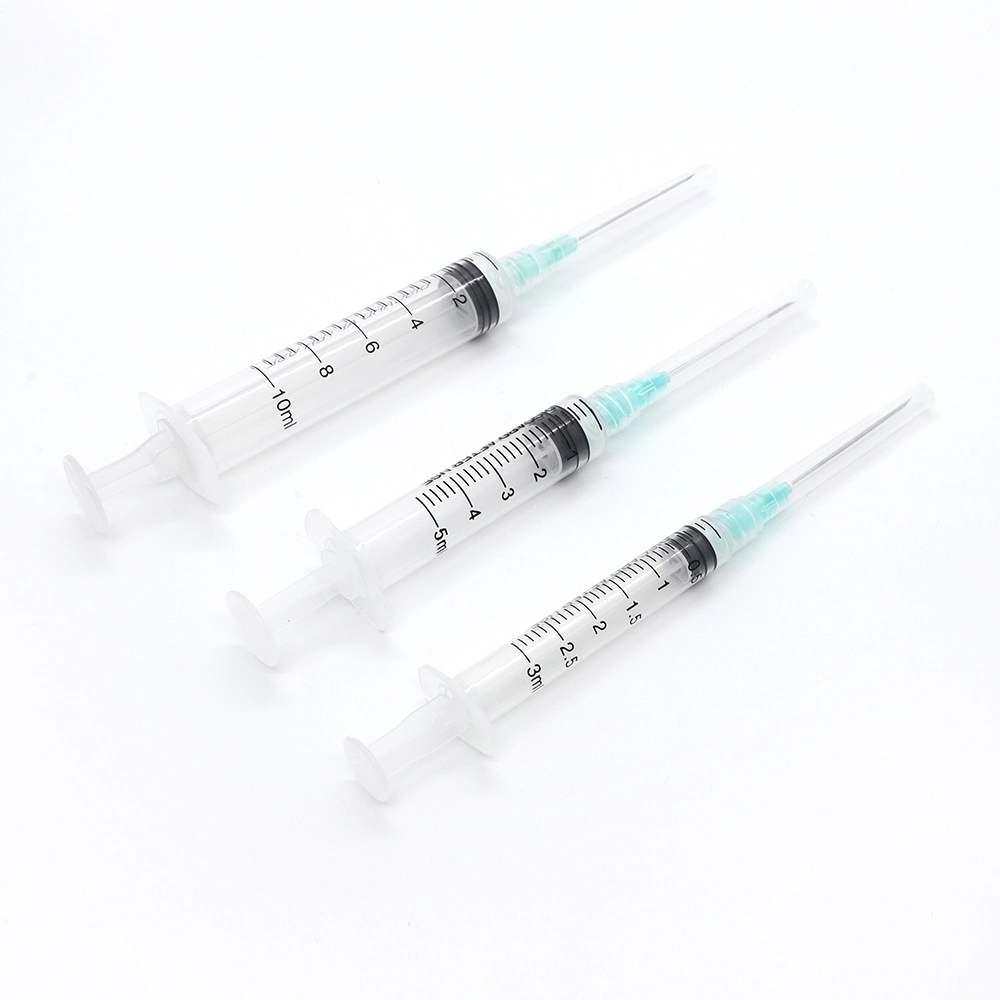 Factory Price Professional 3-Part OEM Luer Lock Plastic Self Destruct Ad Re-Use Prevention Medical Disposable Needles Syringes