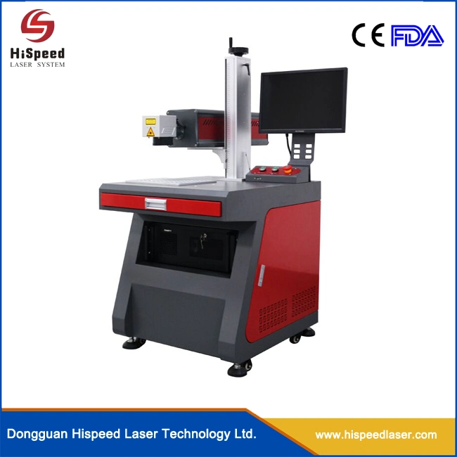 Hispeed Wooden Laser Marking Machine Leather Marker CO2 Laser Marking Engravign Machine