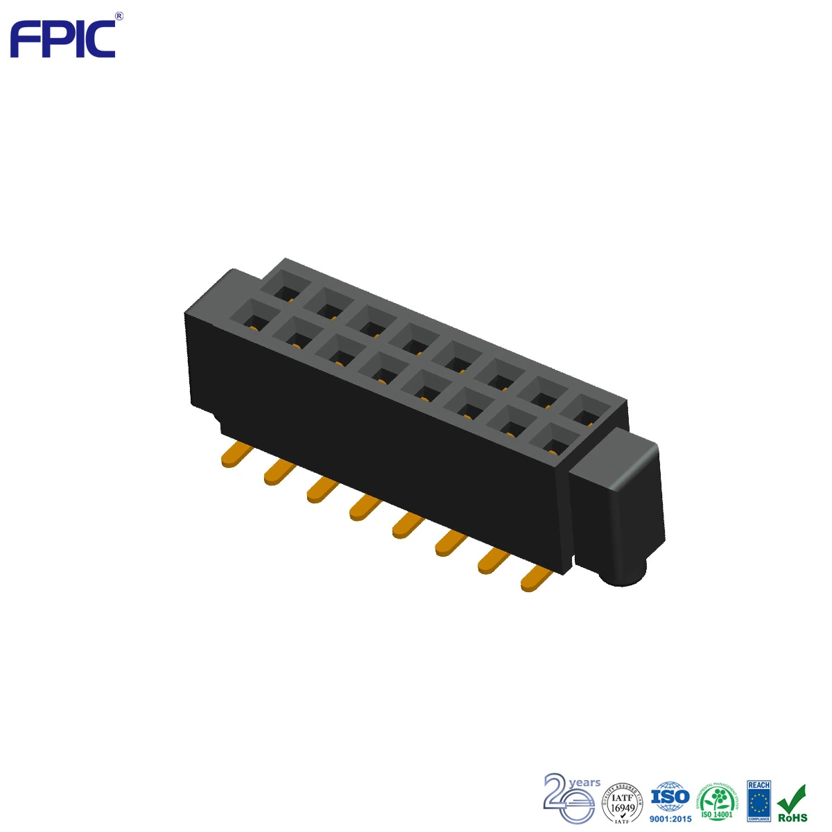 Auto Spare Parts SMT Pin Header Electrical Terminal Block Plastic Injection Parts for PCB Jack