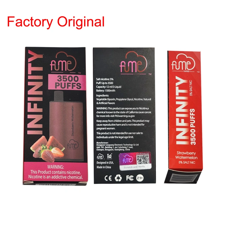 1: Fume Infinity original 3500 Puffs Pape Pen descartável e-cigarro in Stock outras marcas aceitar personalização