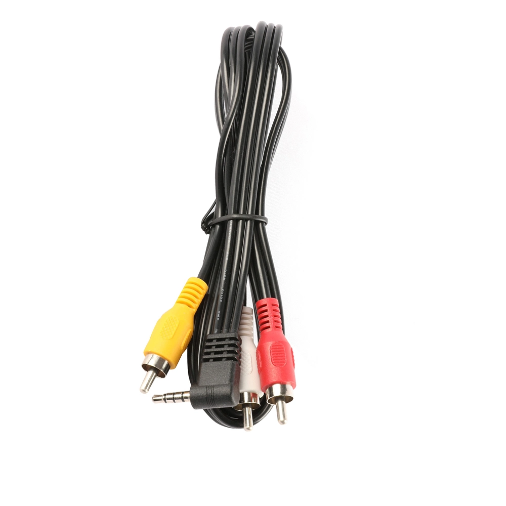 AV-Audiokabel 1m 1,5m Set-Top-Box 3,5mm ein-zu-drei-Video Lotus Cable 3,5 auf 3rcaav Kabelverbindung
