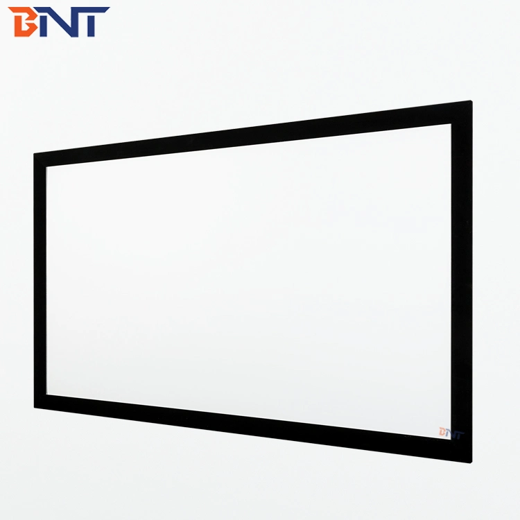 Tela de quadro fixa/suporte de parede do projetor de Home Theater BNT Ecrã de projecção