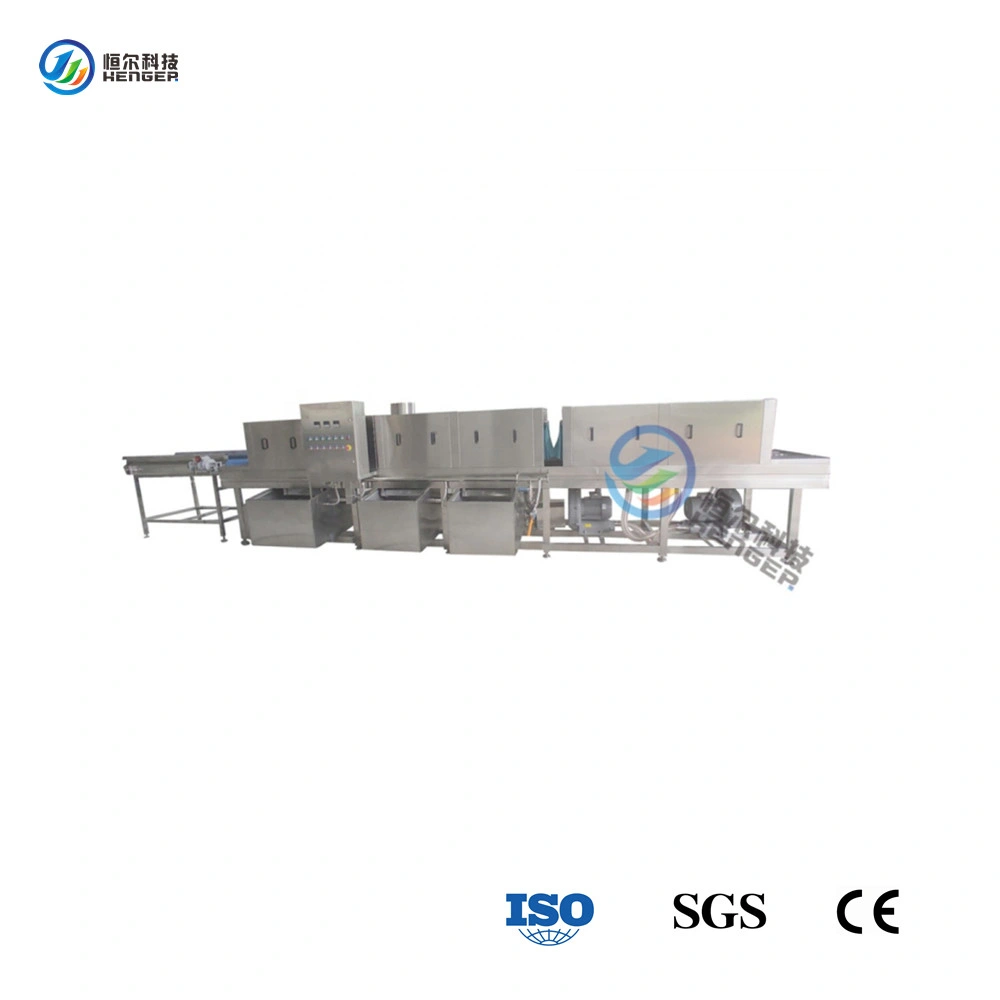 Automatic Nuts Box Washing Machine Fruit Meat Crate Washer Price