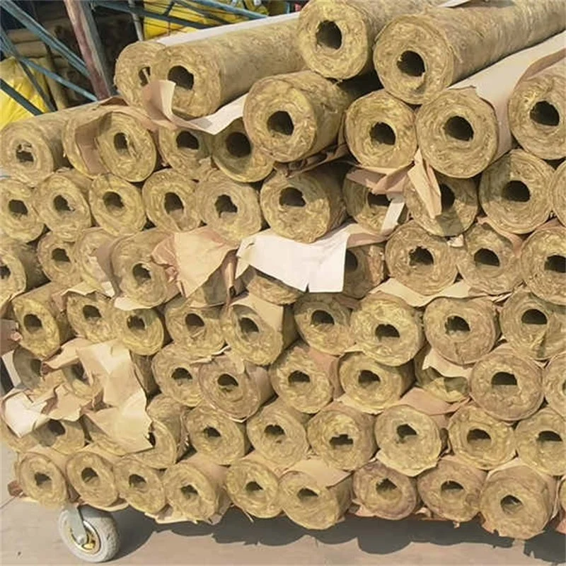 60-150 Kg/M&sup3; Rock Wool Insulation Tube for High Temp Pipeline