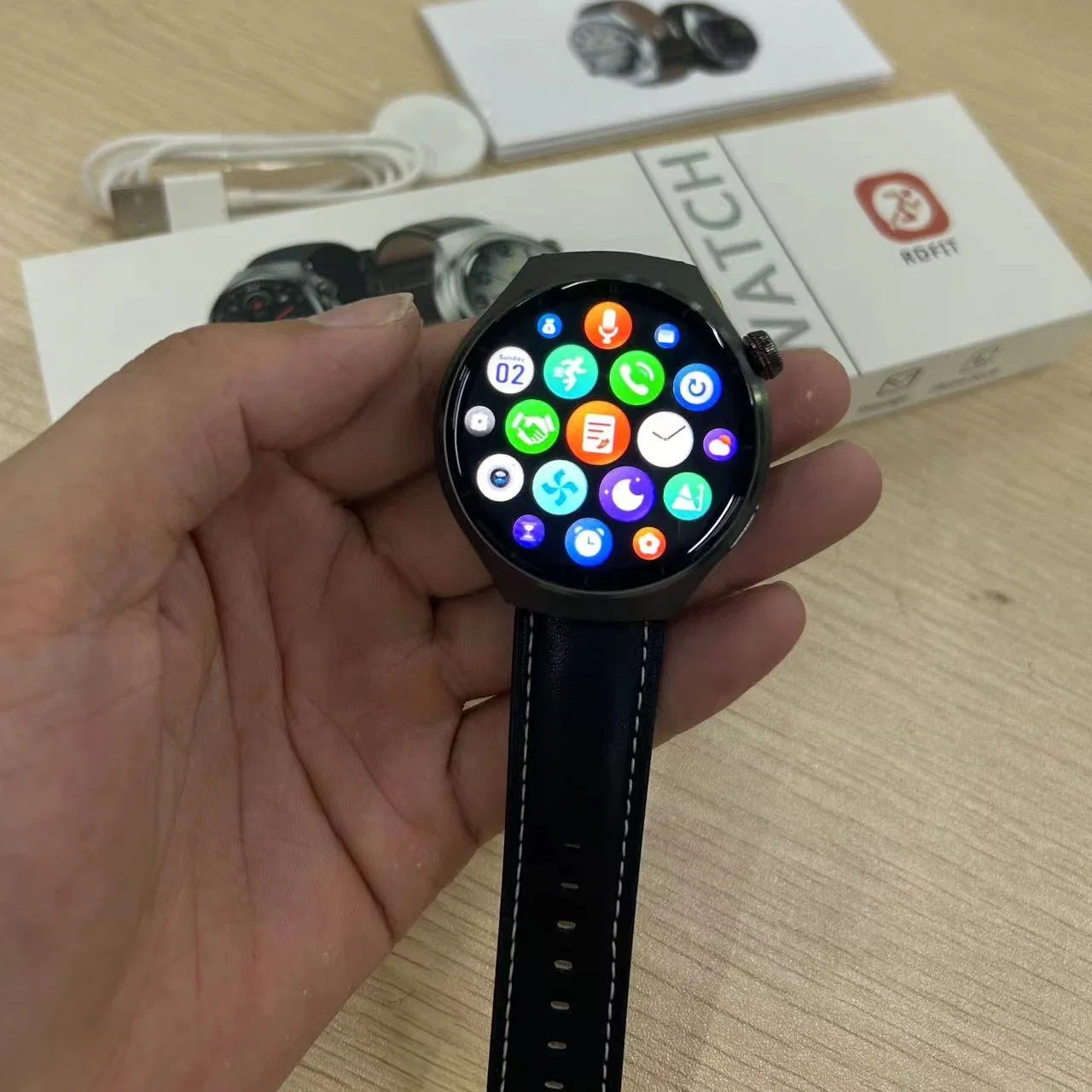 2023 Nueva Moda GT4 PRO esfera redonda Smart Watch para Hombre Android con ritmo cardíaco Deporte Smart relojes brazaletes IP68 Seguidor de fitness impermeable
