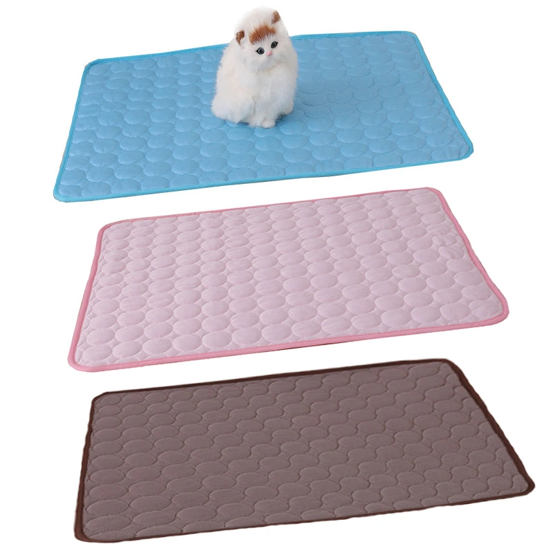 Pet Sommer Kühlmatte Waschbar Kühlmatte Atmungsaktive Hundebetten Mats Pet Ice Cool Pad