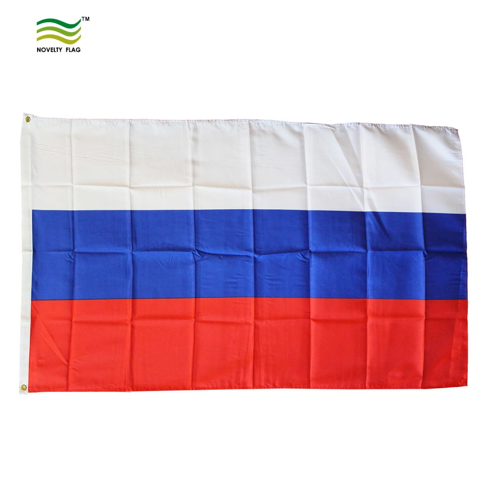 Digital Printing Polyester White Blue Red Russia Country/National Flag (A-NF05F09060)