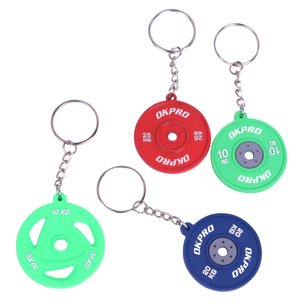 Gym Sports Gifts Dumbbell Keychain Fitness Bodybuilding Keychain Souvenir