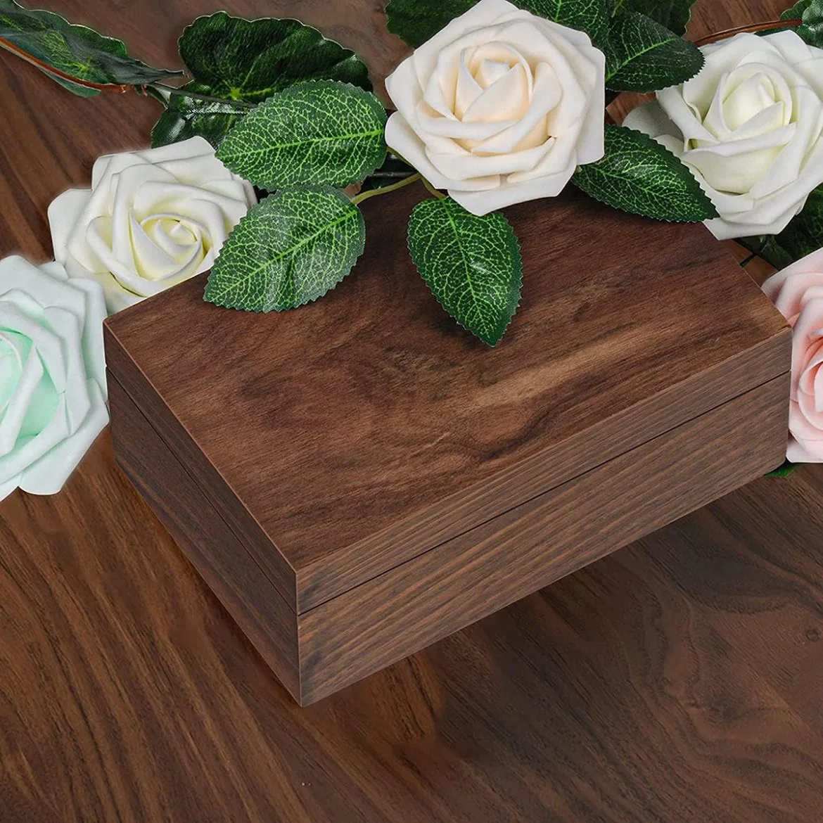 Wooden Storage Box Natural for Art Home Storage Box