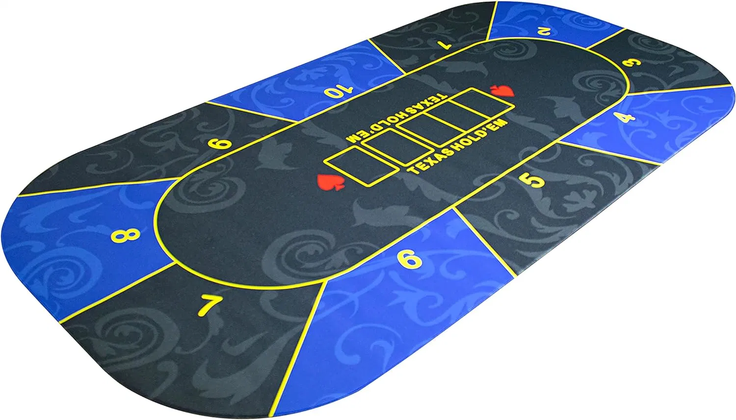 100% Customized Design Rubber Board Game Poker Table Mat Texas Hold'em Poker Pad