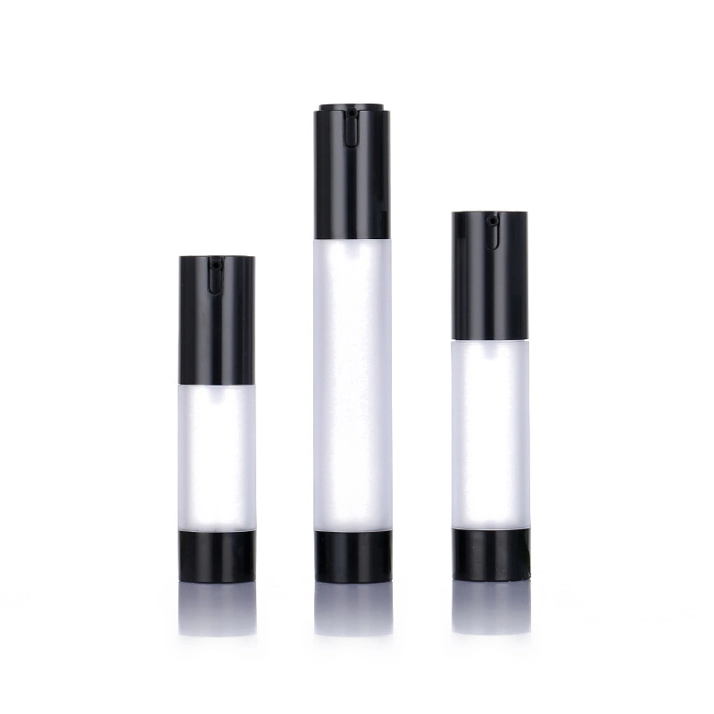 Eco-Friendly PCR15ml 30ml 50ml 100ml Plastic Dispenser Lotion Pump Black Airless Bottle