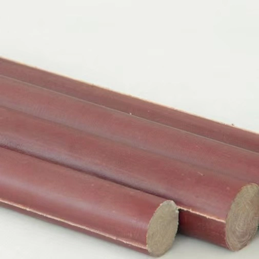 Brown Electrical Insulation Bakelite 8-200mm 3025 Phenolic Cotton Laminated Rod