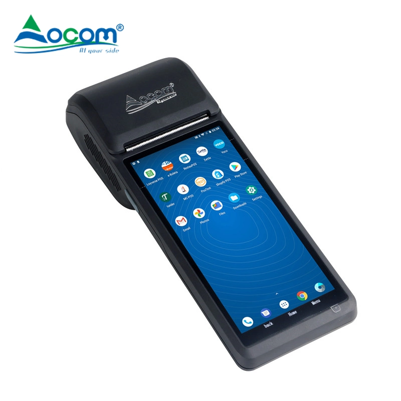 Android 4G Handheld PDA with Printer NFC POS System with Barcode Scanner with CE FCC