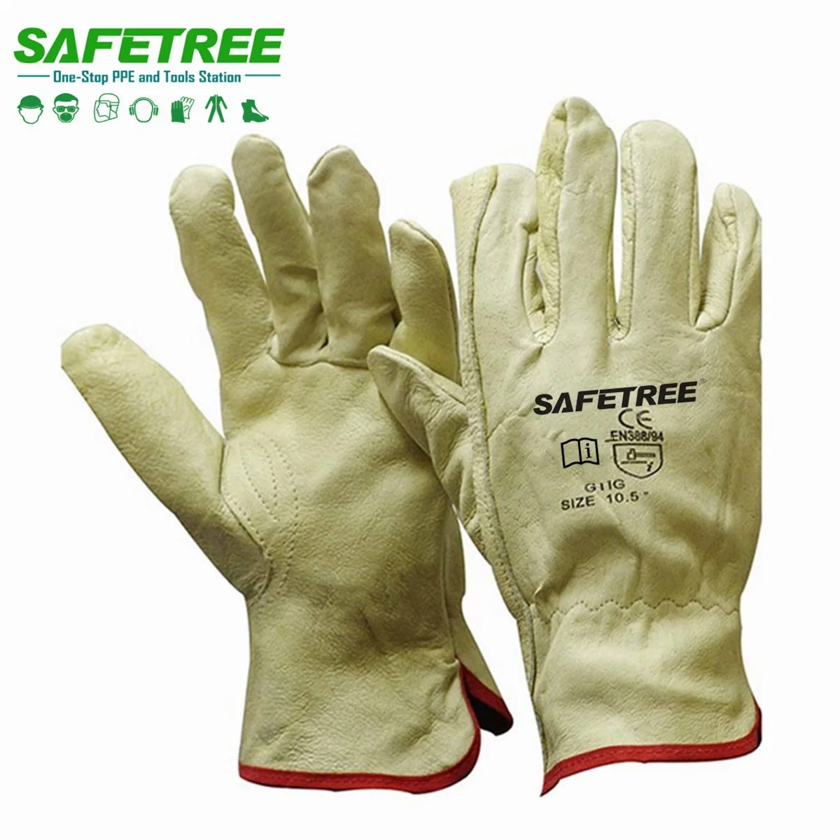 Executive Pigskin Gloves Pig Skin Leather Work Driver Gloves TIG Pigskin Leather Welding Glove