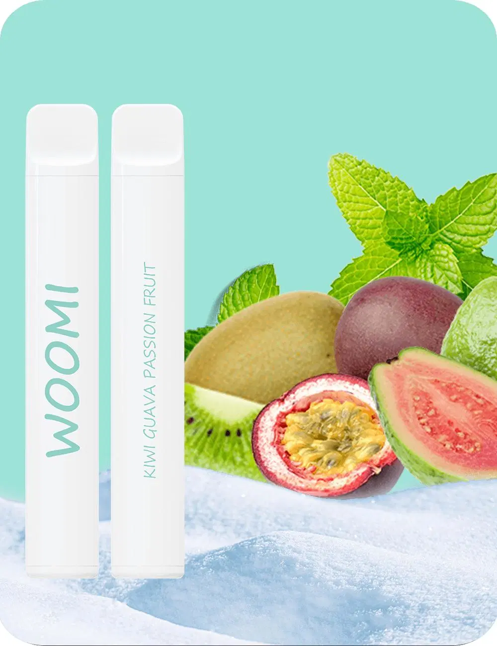 Woomi E CIG White Snow 600 Puffs Best Flavors Blue Vaque Limonade 2% nicotine Vape jetable