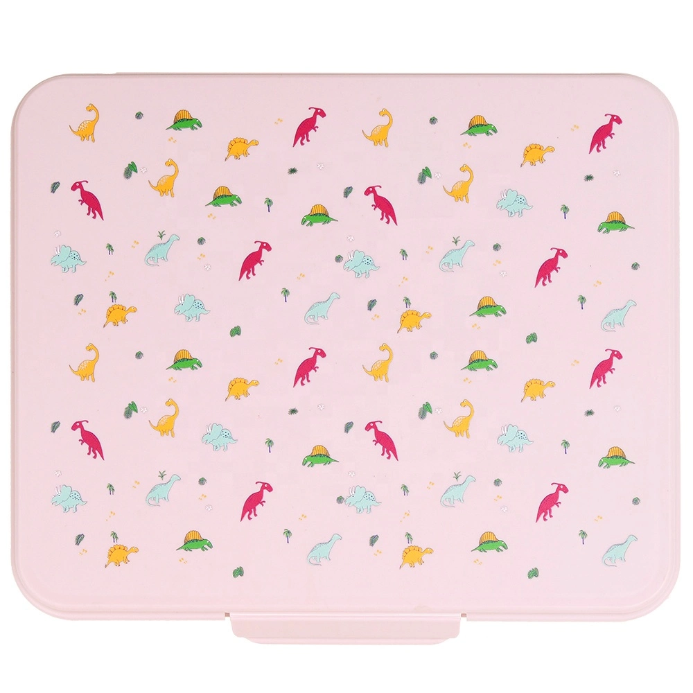 Aohea Lunch Box para estudiantes Ir Camping 5 compartimentos Bento Caja de almuerzo contenedor de alimentos calienta de alimentos contenedor de plástico inoxidable Caja de acero para el almuerzo Kawaii Tablewar