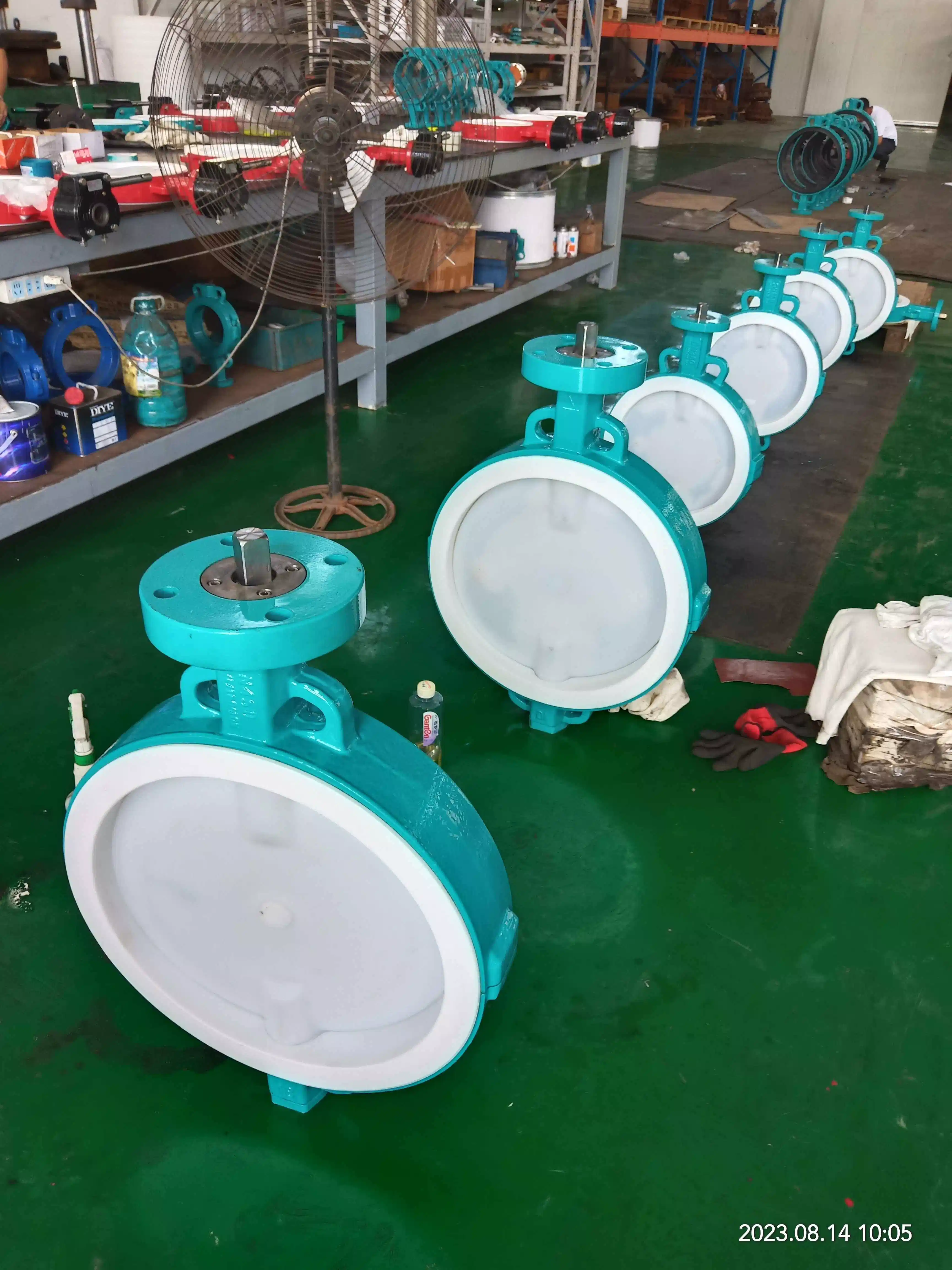 Split Design Butterfly Valve with PTFE Seat and PFA Disc