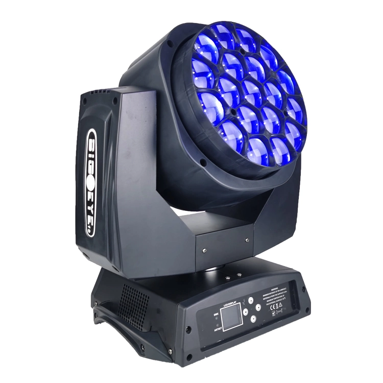 19 X 15 W K10 Zoom Bee Eye LED lavage en mouvement Tête