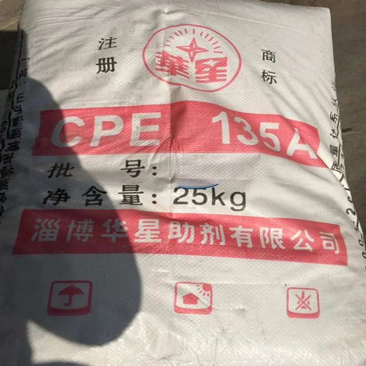 Chinese Manufacturer PVC Additive Impact Modifier Chlorinated Polyethylene CPE 135A White Powder with Best Price and Top Grade for PVC Products, Wire and Cable