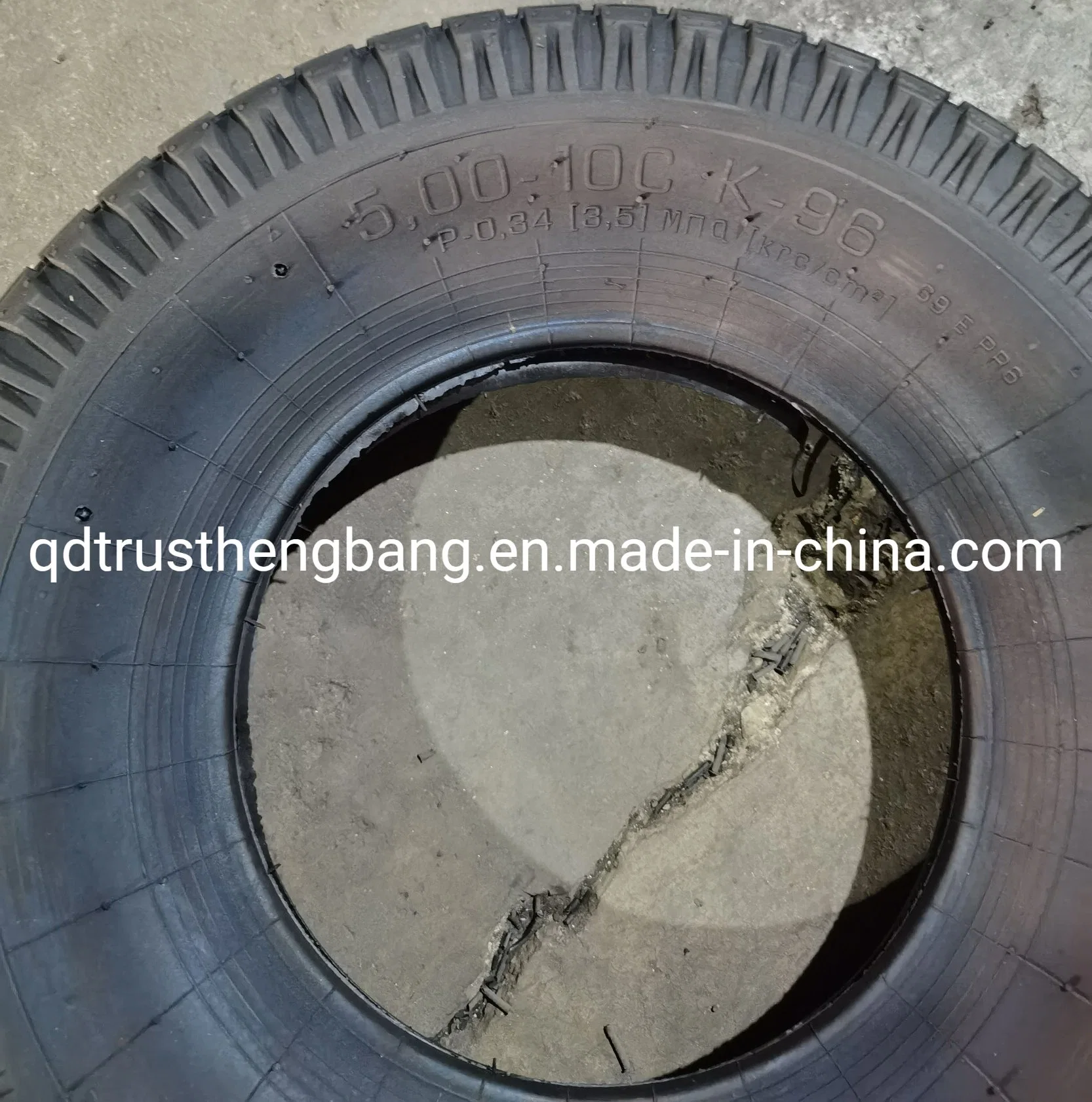 4.00-10 5.00-10 High Quality Rubber Wheelbarrow Tire Used for Agriculture Machine