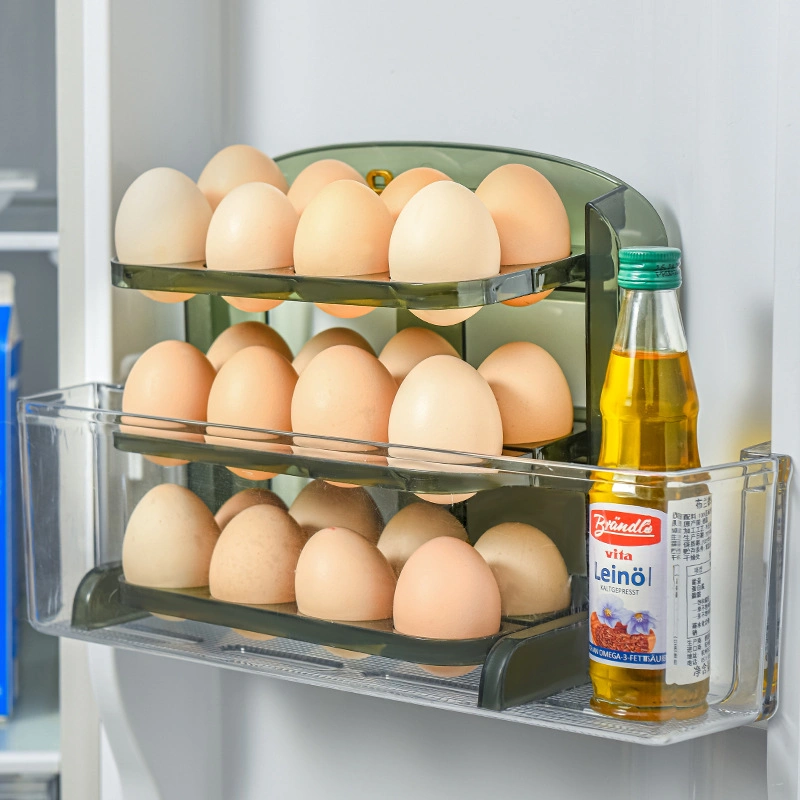 Kitchen Storage Anti-Fall Pet Egg Storage Box Collapsible Egg Storage Rack