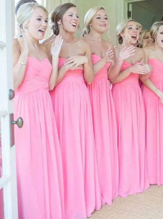 Simple Prom Party Cocktail Gown A-Line Chiffon Bridesmaid Evening Dress Z212