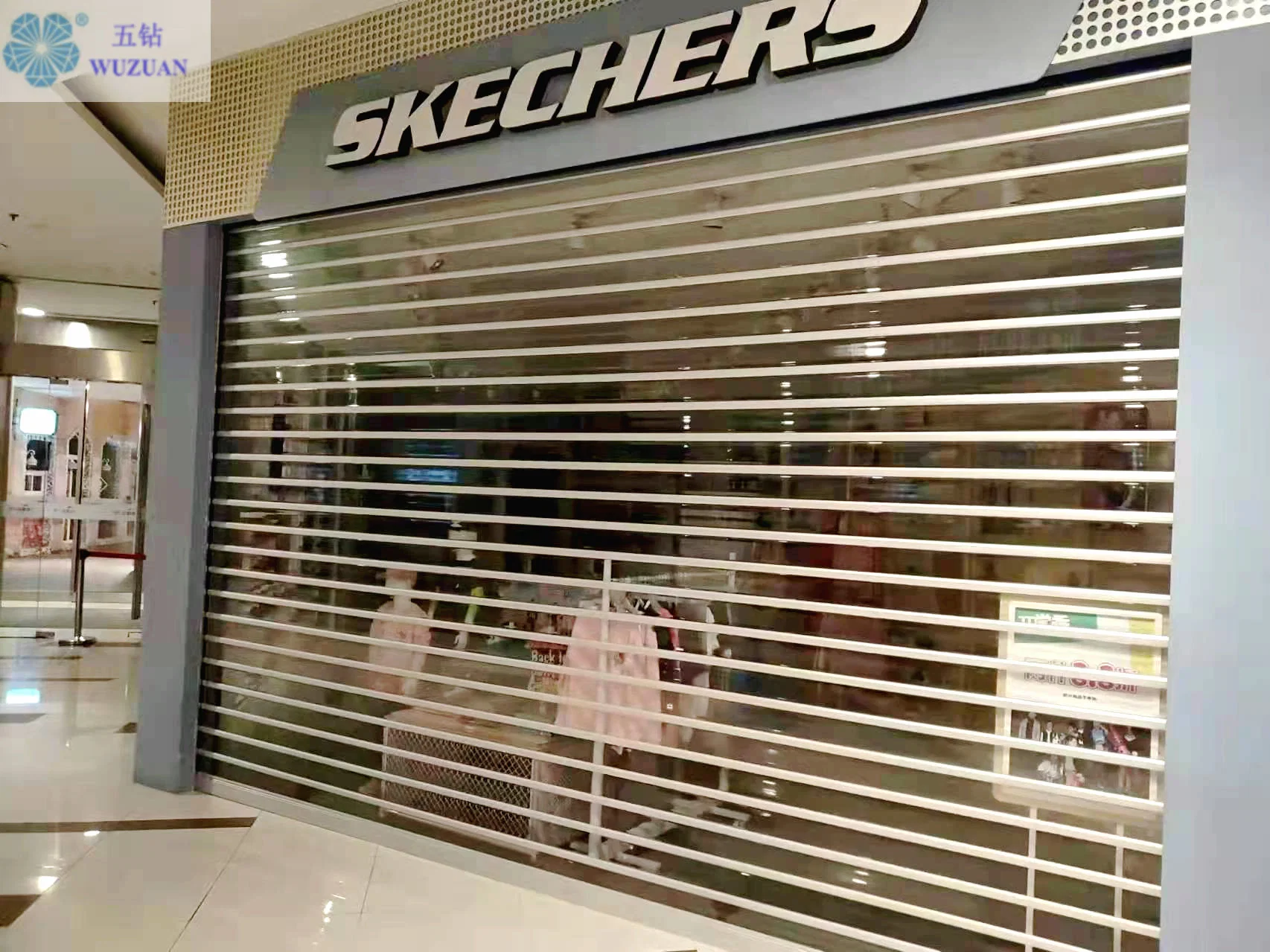 Bespoke Security Automatic Beautiful Special Security Polycarbonate Ttransparent Crystal Roller Shutter Doors Ffor Shopping Malls