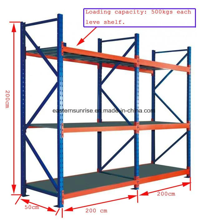 Warehouse Heavy Duty Dry Goods Display Steel Storage Rack