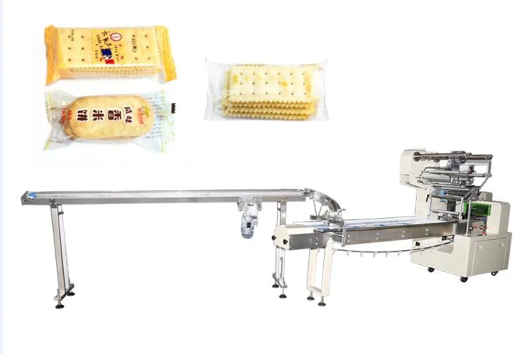 Double Layer Three Layer Biscuit Packing Machine with The Feeder Device