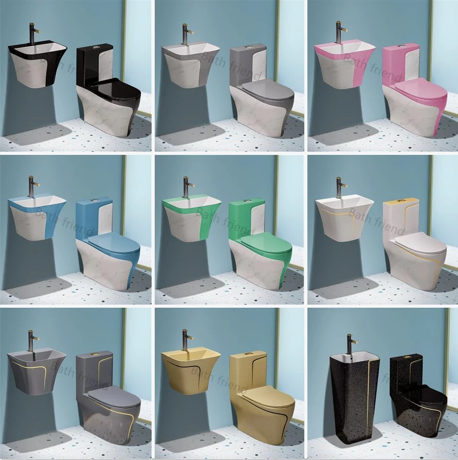 Vietnam Egg Shape colorful Siphonic Wc Toilet