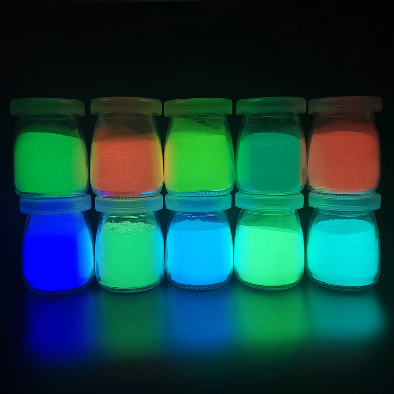 12 Farben Langnachleuchtpigment Epoxidharz Leuchtpulver Glow in Das Dunkle Acryl Pulver Leuchtende Puderpigment