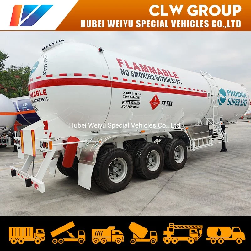 25tonne Semi-Trailer Propane GPL Gaz de cuisine Tanker