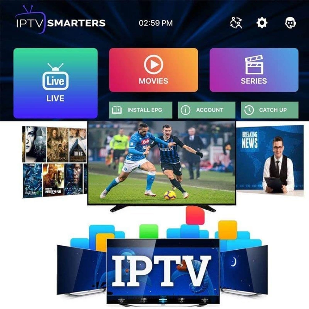 12 Monate World IPTV Code Kostenlose Testversion Android Tvbox Set Top Box Ihomer Reseller Panel 4K Firestick M3U IPTV Abonnement