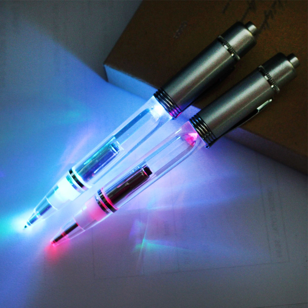 Werbeartikel Stift LED Kugelschreiber mit Logo Druck Licht Stift nach oben