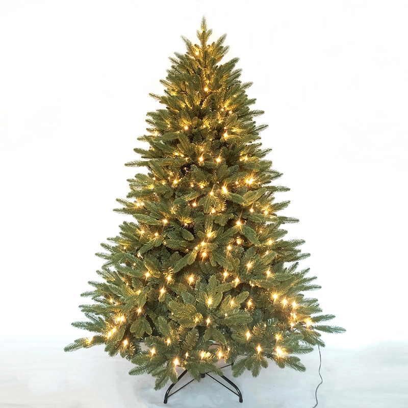 Flocking Christmas Tree with Lights New Design Home Decoration