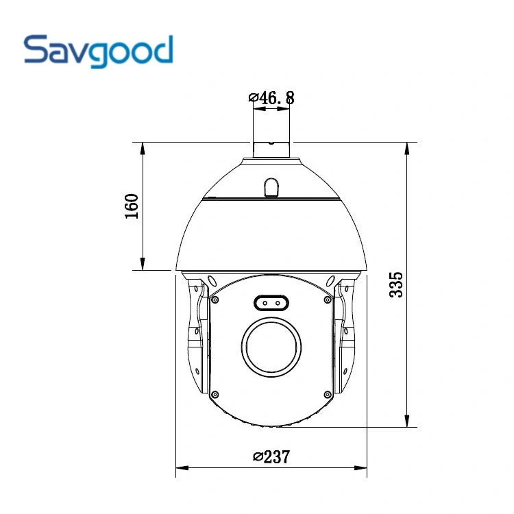 IP66 30X ночное видение на высокой скорости сетевая купольная камера PTZ