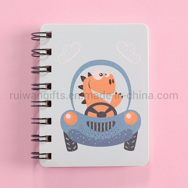 Whole Spiral Cartoon Pocked Notebook with Animal Dinosaur