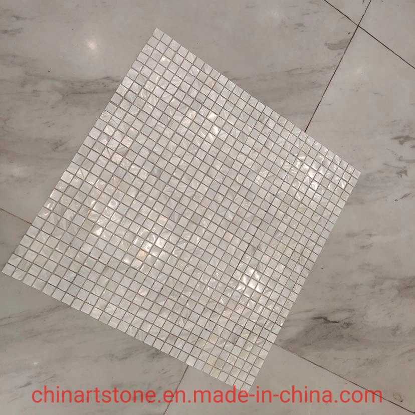 100% Genuine Mother of Pearl Shell Mosaic Tile for Bathroom Wall Design