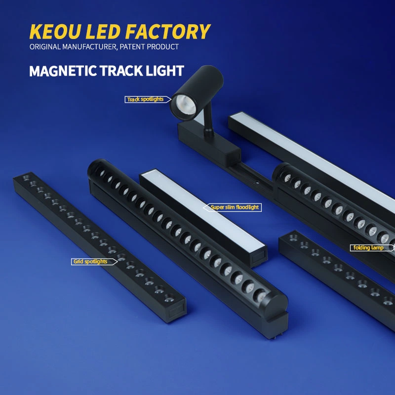 Safety Voltage Magnetic Track Rail LED Long Arm Spotlight Lighting Fixture LED Jewelry Light