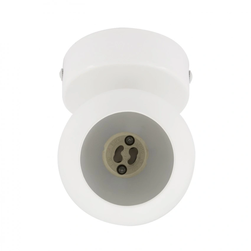 Como brilhante preto e branco de metal GU10 Luz de parede ajustável Round Luminária de teto para Home Hotel Luz interna direcionável