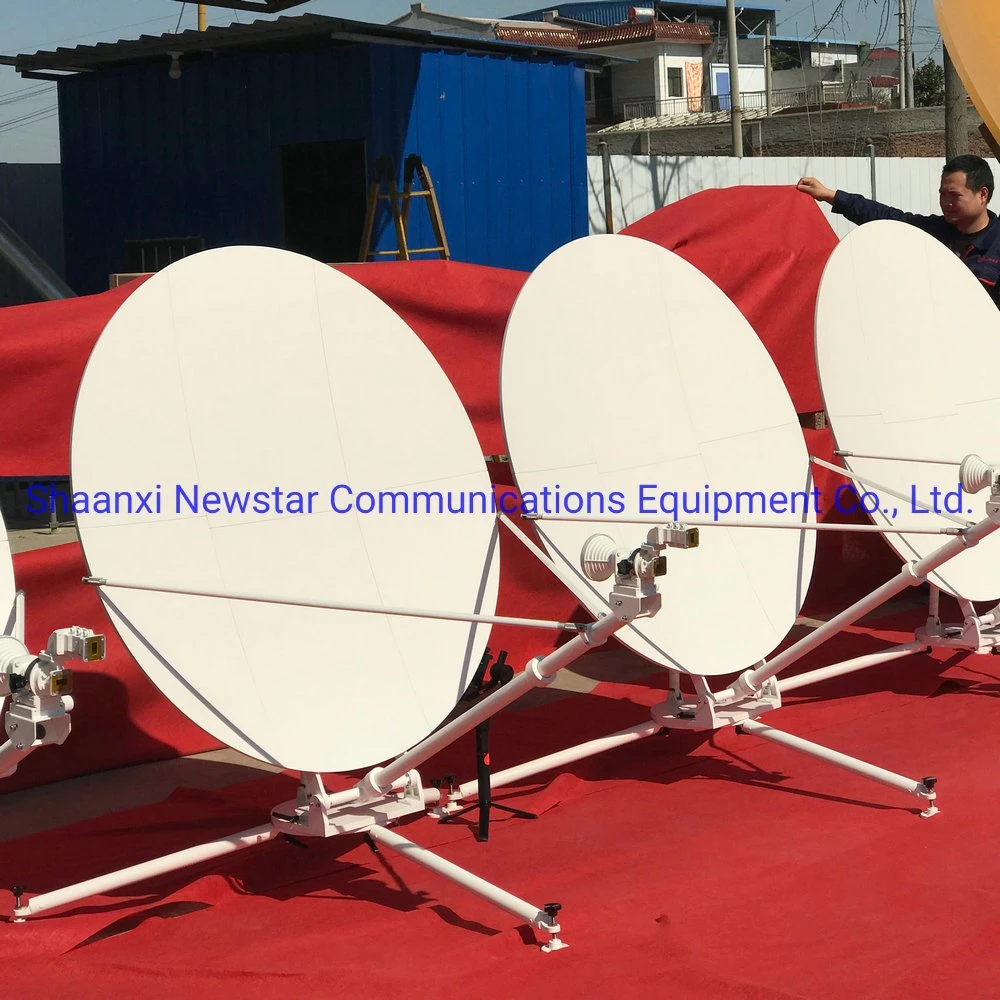 1.2m Manual Flyaway Ku Band Aluminum Panels Satellite Dish Antenna