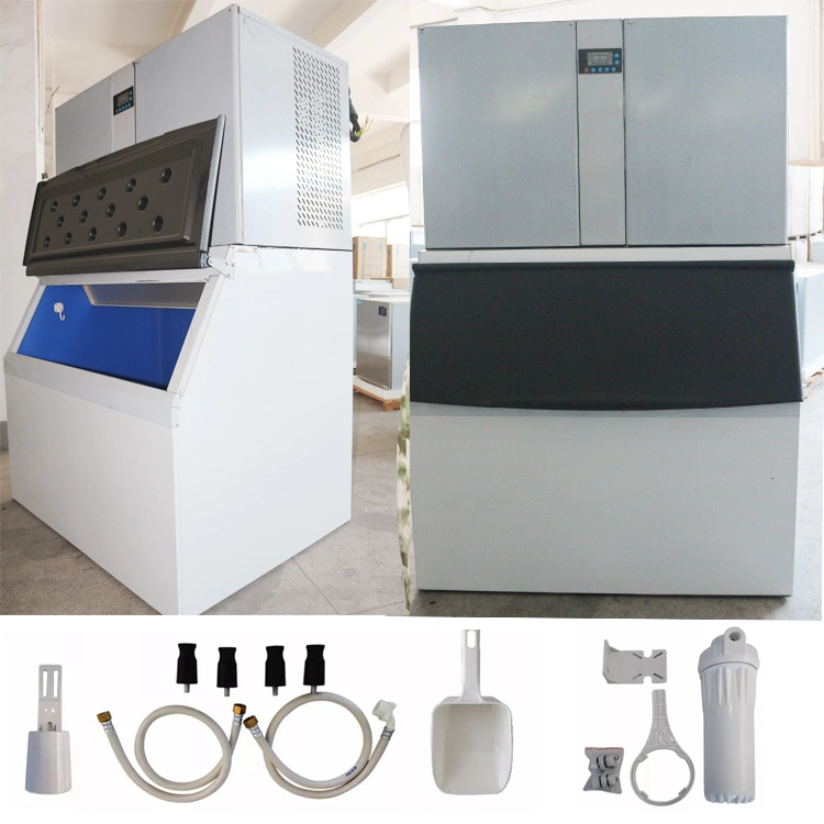 Heißer Verkauf Automatische 1000kg Eiswürfelmaschine 1 Ton Würfel Eismaschine Speiseeis für Lebensmittel, Früchte und Getränke
