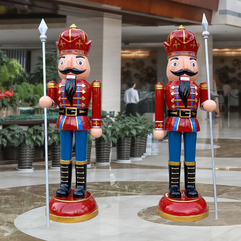 Large Outdoor Fiberglass Christmas Nutcracker Decorations