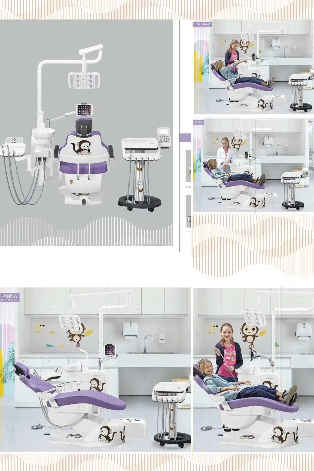 Suntem Dental Unit St-Anna with European Design/Children Unit/Children Chair