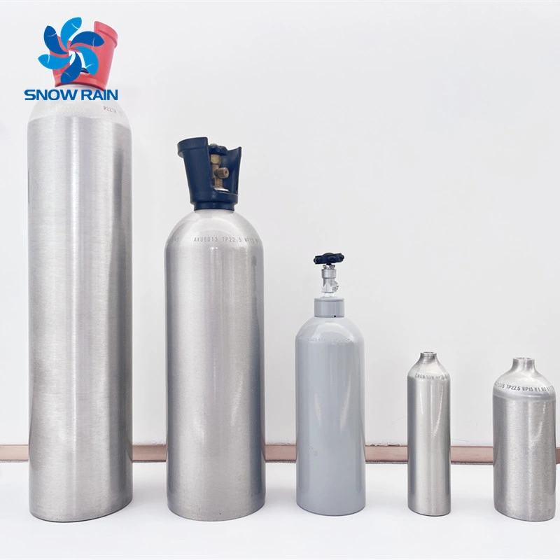 Vente directe du fabricant Réservoir en alliage d'aluminium sans soudure 6061 Gaz CO2.