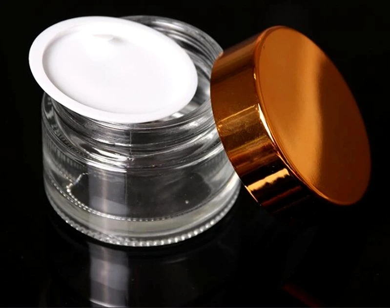 20ml Clear Cream Bottle Eye Cream Bottle Electrochemical Aluminum Cover Glass Jar